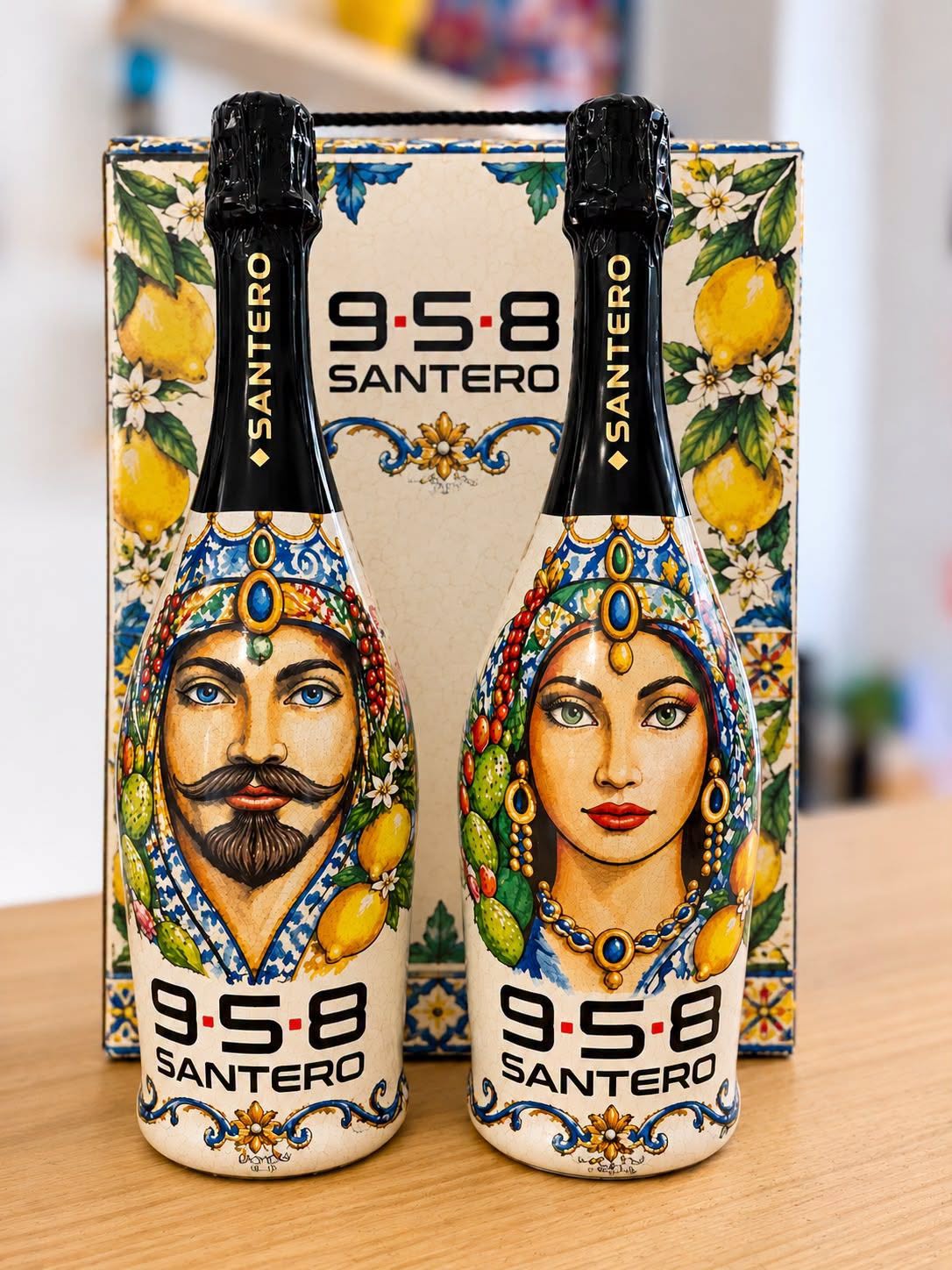 Coppia Santero Iconiche Teste di Moro 75 cl