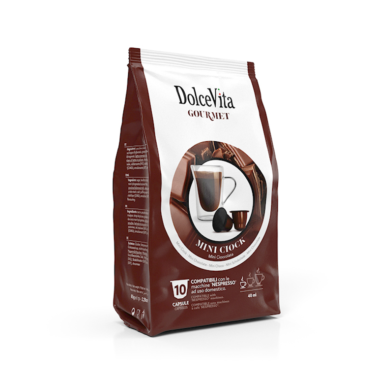10 capsule Dolce Vita Cioccolatto compatibili Nespresso