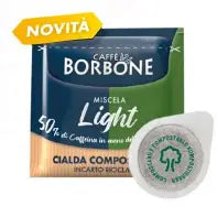 50 Cialde Ese 44 mm Miscela Light Borbone filtro carta