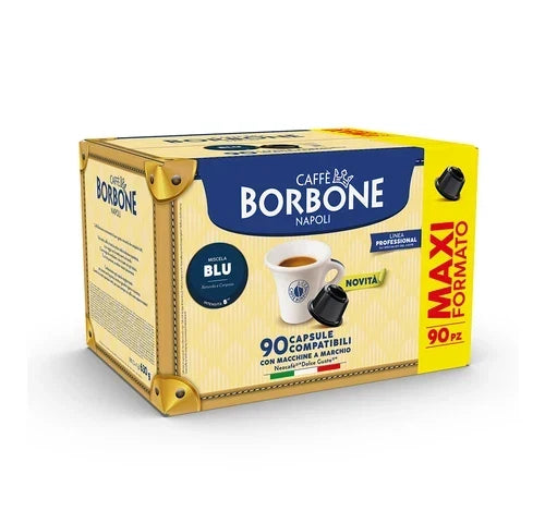 90 nuove capsule Borbone miscela Blu compatibile DOLCE GUSTO